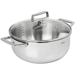 Stainless steel stockpot and glass lid - Cristel
