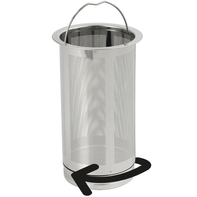 Stainless steel unscrewable filter for teapots and mugs