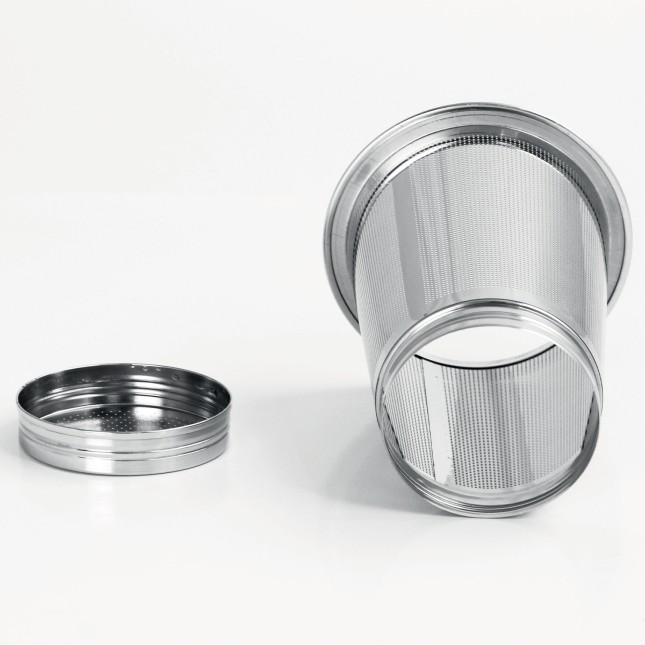 Verbena - double-walled glass mug with unscrewable filter 2