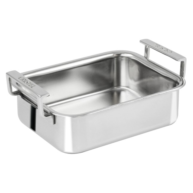 Mini stainless steel oven dish - 10 cm 2