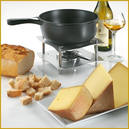 Caquelon Fonduetopf aus Gusseisen 2