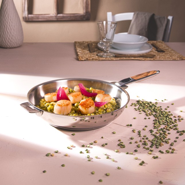 Poêle haute en inox amovible 4