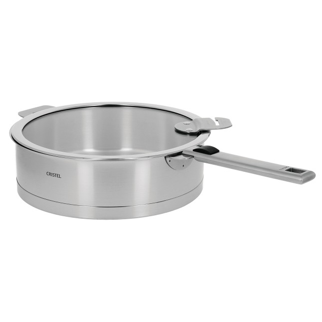 Sauteuse en inox brossé amovible 2