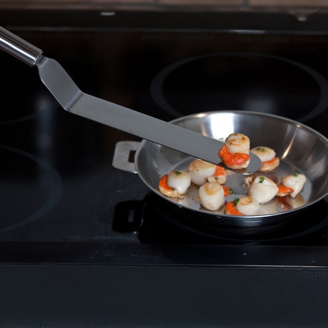 Spatule coudée en inox 2