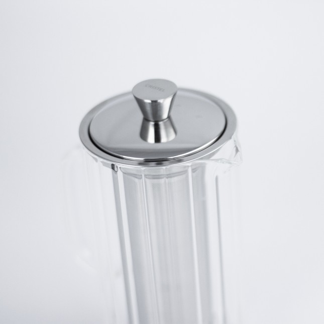 Breakfast - théière striée en verre avec filtre dévissable Verre transparent 3