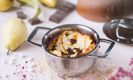 CLAFOUTIS POIRE CHOCOLAT