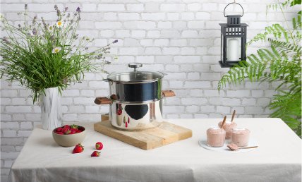 SOUFFLE RHUBARBE FRAISE A LA VAPEUR