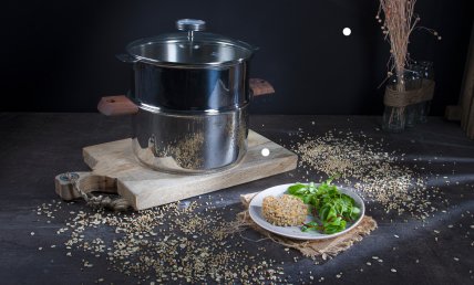 Steak de sarrasin à la vapeur douce